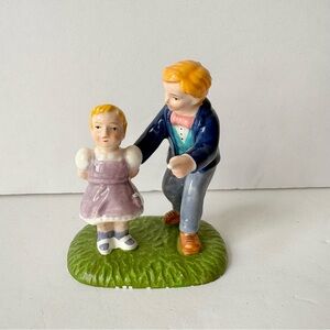 🎁5/$25 Department 56 It’s the Easter Bunny Dad & Daughter Porcelain Figurine